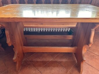 MASIVNÍ STŮL A LAVICE - 3