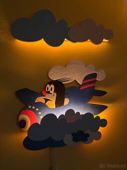 Nástěnná LED lampička Krtek - 3