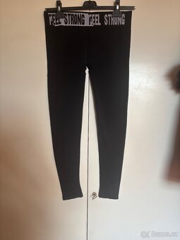 Fitness leginy černé streč feel strong kvalitní. M/L - 3