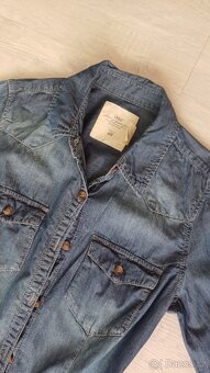 Riflové/ džínové šaty zn. H&M - 3