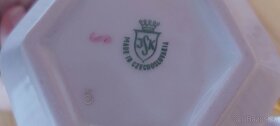 6 ks hrnečků z růžového porcelánu Stružná - 3