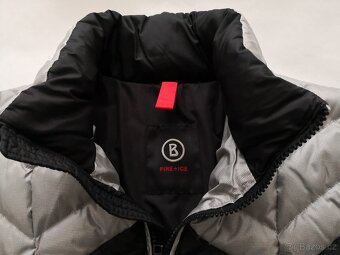 Pánská šedo-černá prošívaná péřová lyžařská bunda BOGNER - 3