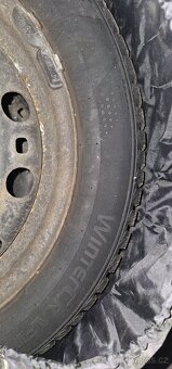 Plechové disky R15 + zimní Kumho Wintercraft WP51 185/55R15 - 3