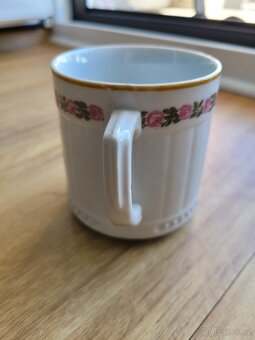 Hrnek, porcelán, zdobený, značený, retro - 3