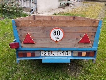 Prodám přívěs vlastní výroby - malá kola 4,00 - 8 - 3