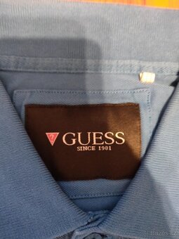 Polo tričko Guess – modré, velikost L - 3