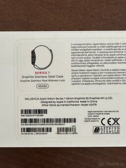 Apple Watch 7 45mm ocel LTE - 3