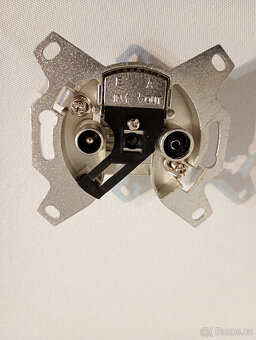 Anténní zásuvka EMOS EU 3503 TV+R koncová J0200, 5ks - 3