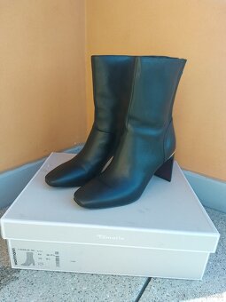 Kožené kotníkové boty  Tamaris,vel.39 - 3