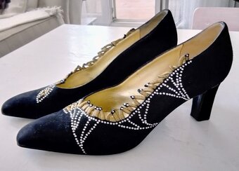 BOTY ČERNÉ LODIČKY SPOLEČENSKÉ SLAVNOSTNÍ PLESOVÉ CLIO BOND - 3