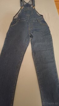 Laclové jeansové kalhoty - 3