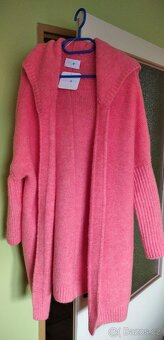 Dámský svetr, růžový kardigan NOVÝ, One size - 3