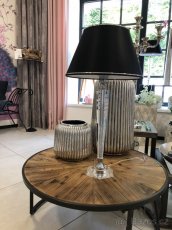 Stolní lampa Kufstein černý klobouk Preciosa - 3