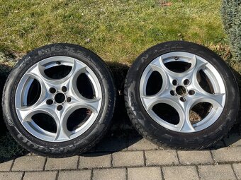 Alu kola 5x110 s pneu 225/50/ZR17 letní - 3