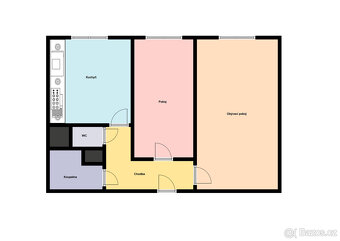 Prodej bytu 2+1/S, 57,2 m², ul. Jívenská, Praha 4 - Michle - 3
