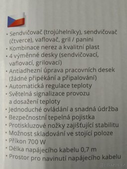 Sendvičovač Gallet 4 v 1 - 3