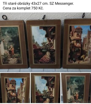 Staré obrazy a obrázky viz fota. Ceny viz fota. - 3