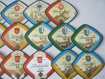 32x pivní etikety Bernard Humpolec série města - 3