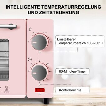 Mini trouba WOLTU 10 litrů, 650 W - 3