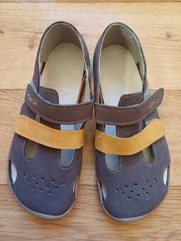 Dětské kožené barefoot sandály Fare - 3