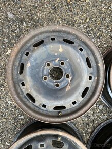 Plechové disky 5x100, Fabia 1,2, 6J 14H2 ET 43 , 4 kusy - 3