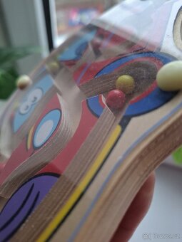 VIGA, Dřevěný kuličkový labyrint - auto - 3