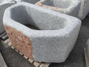 Kamenná stírka, kamenka, koryto, 128x67x60 cm - 3