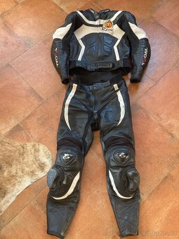 Tschul Racing-Pánská kožená moto kombinéza, dvoudílná - 3