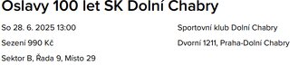 100 let Sk Dolní Chabry - 3