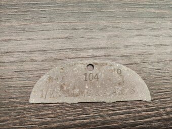 1/2 ID známka Wehrmacht 1/Kf.Pk.Ers. & A. Abt. 3 - 3