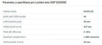 sada zadních nábojů s ložiskem pro ABS Fiat - 3