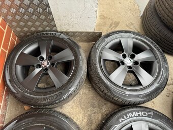NOVÉ Alu 15" 5x100, škoda Matone BLACK letní F3, Rapid - 3