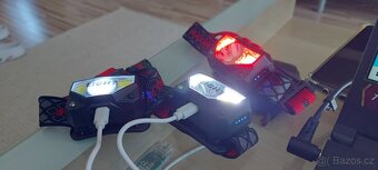 Čelová svítilna COB-LED+červené světlo,ultralehká,vodotěsná. - 3