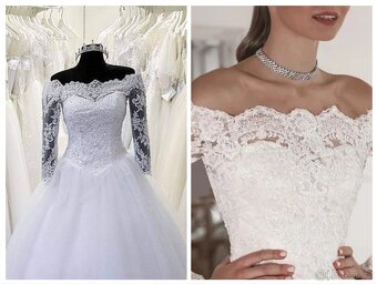 NOVÉ LUXUSNÍ KRAJKOVÉ svatební šaty VESTIGO - 3