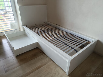Postel MALM 90x200 cm - bílá, Ikea - 3