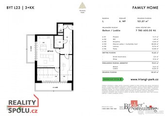 Prodej, byty/3+kk, 72.25 m2, Měděná 3064/5, Jižní Předměstí, - 3