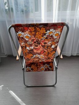 Skládací zahradní retro vintage židle - 3