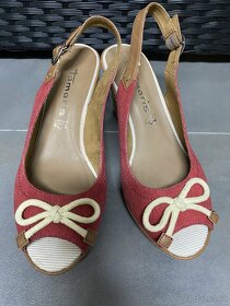 Tamaris Boty na klinku, sandalky velikost 39 nove - 3
