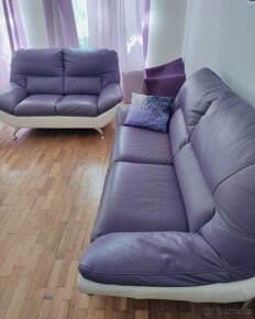 Kožená sedací souprava 3+2 - 3