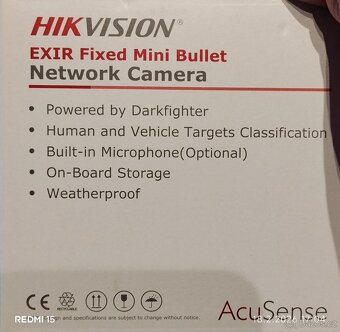 Kamera HIk Vision exir fixed mini bullet - 3