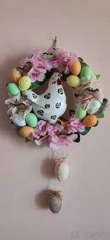 velikonoční věnec se slepičkou - 3