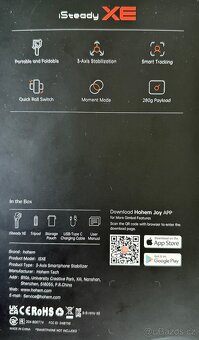 Stabilisator pro mobil Hohem iSteady XE - 3
