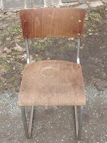 Stará chromová židle - 3