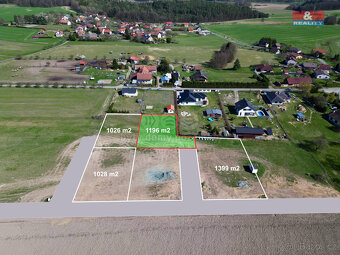 Prodej pozemku k bydlení, 1196 m², Hřibiny-Ledská - 3