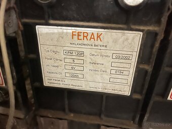 Prodám sadu baterií ferak NiCd - 3