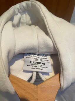 Pánská bílá mikina Pull&Bear - 3