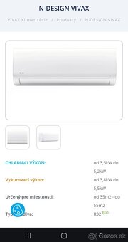 Klimatizace split 3,5kW VIVAX DC inverter - 3