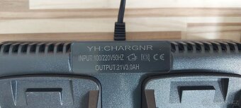 Dual rychlonabíječka 18-21V/3Ah,pro Aku baterie Makita. - 3