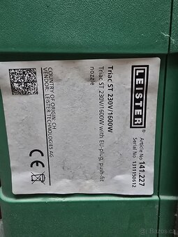 Horkovzdušná svářečka LEISTER TRIAC ST 230V/ 1600W - 3
