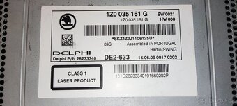 Originální autorádio Skoda SWING MP3 - 3